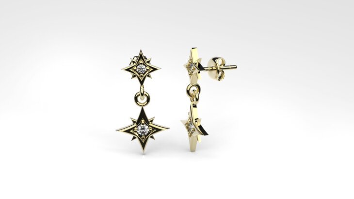 Pendientes estrellas